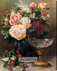 Cupid's Goblet by Jean Baptiste Robie - Stretched Canvas Art Print