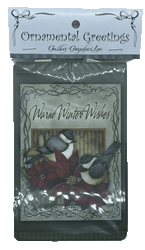 Warm Winter Wishes Ornamental Greetings Gift Tag Ornament Gallery Graphics