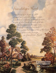 Friendship's Road Poem - Art Print^