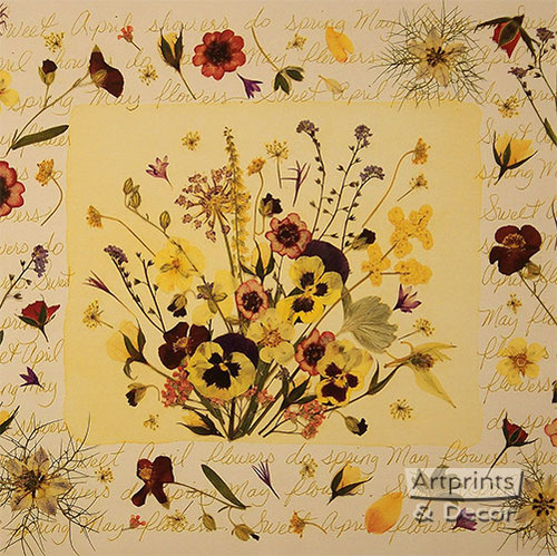 Sweet April Flowers - Framed Art Print