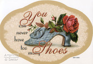 A rose in each shoe - Framed Art Print