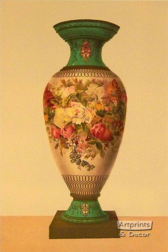 A Porcelain Vase - Framed Art Print