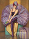 The Violet Butterfly by John Garth - Stretched Canvas Art Print
