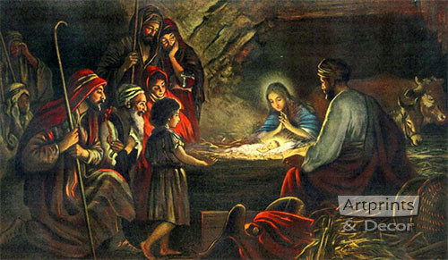 The Nativity - Framed Art Print