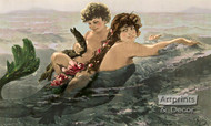 Mermaids Idyl - Framed Art Print