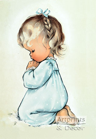 A Child's Prayer by Charlot Byj - Art Print