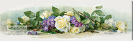 Bride Roses & Violets by Paul de Longpre - Stretched Canvas Art Print
