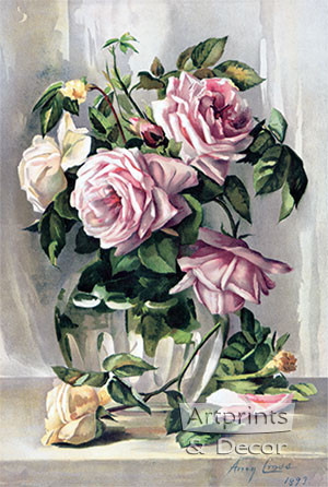 La France Roses, Art Print by Amy Gross at ArtPrintsAndDecor.com