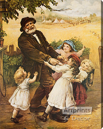 Off to the Fair by Frederick Morgan - Stretched Canvas Art Print