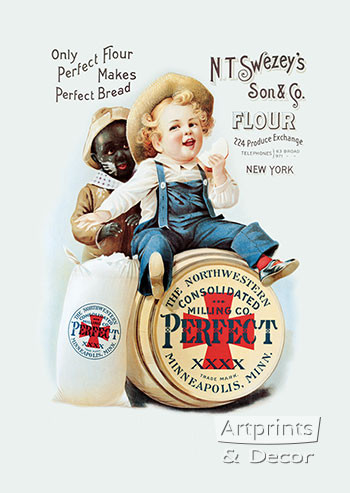 Perfect Flour - Framed Vintage Ad Art Print
