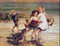 Sea Horses by Frederick Morgan - Stretched Canvas Art Print