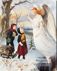 The Guardian Angel II - Stretched Canvas Art Print