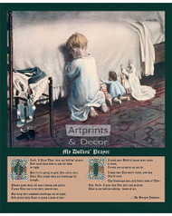 Hear My Dollies' Prayer by Mary Sigsbee Ker - Art Print 