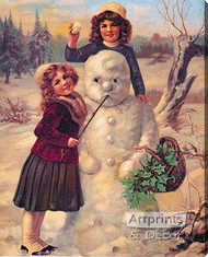 Winter Friends - Stretched Canvas Art Print