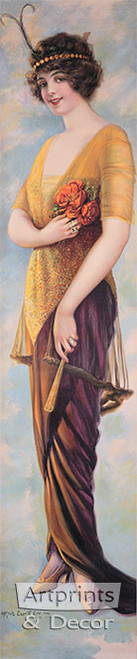 Panama Girl by Alfred Everitt Orr - Framed Art Print