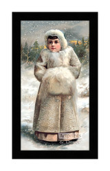 Winter Miss - Framed Art Print