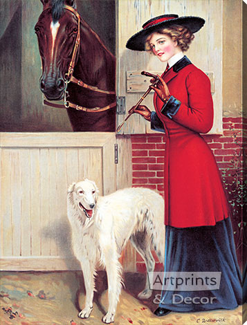 Ready to Ride by C. Dillworth - Stretched Canvas Art Print