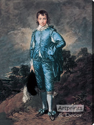 The Blue Boy by Thomas Gainsborough - Stretched Canvas Art Print