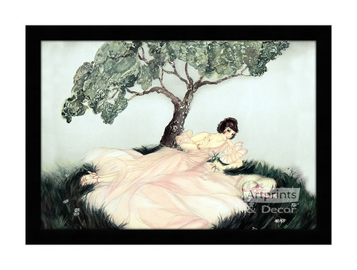 He loves me, He loves me not, Framed Art Print by Allene Lamour at