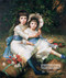Cecile and Adela, Children of George Drummond - Oil Painting Reproduction - Framed Art Print