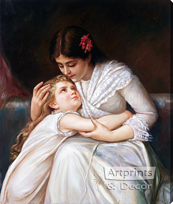 Pardon, Mama - Oil Painting Reproduction - Stretched Canvas Art Print