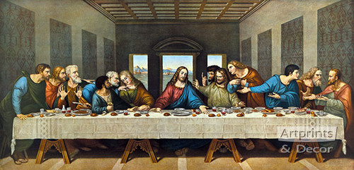 The Last Supper by Leonardo Da Vinci - Framed Art Print