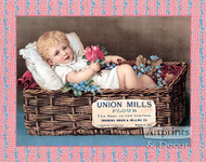 Union Mills Flour - Vintage Ad Art Print