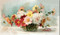 Bowl of Dahlias by Paul de Longpre - Stretched Canvas Art Print