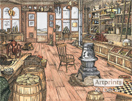 The Mercantile Store by Terry Lombard - Art Print