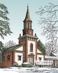 Old City Church by Terry Lombard - Art Print