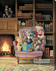 Story Time by Kevin Roeckl - Stretched Canvas Art Print
