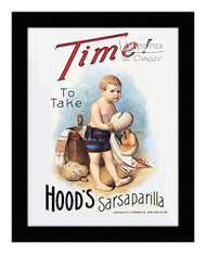 Hood's Sarsaparilla - Vintage Ad - Framed Art Print