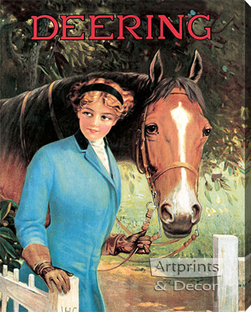 Deering by R. Atkinson Fox - Stretched Canvas Vintage Ad Art Print