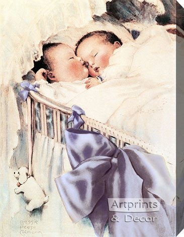 Double Blessing by Bessie Pease Gutmann - Stretched Canvas Art Print