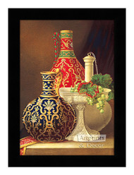 Still Life with Porcelain Objects - Framed Art Print