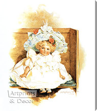 First Day at Worship by Maud Humphrey - Stretched Canvas Art Print