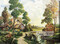 The Cottage by the Bridge by Harry Hadland - Stretched Canvas Art Print