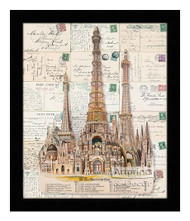 The Towers of the World - Framed Art Print