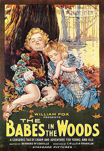 Babes in the Woods -  Vintage Movie Poster Framed Art Print