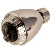 Shower Head With Adjustable Stream Chrome Plated ABS