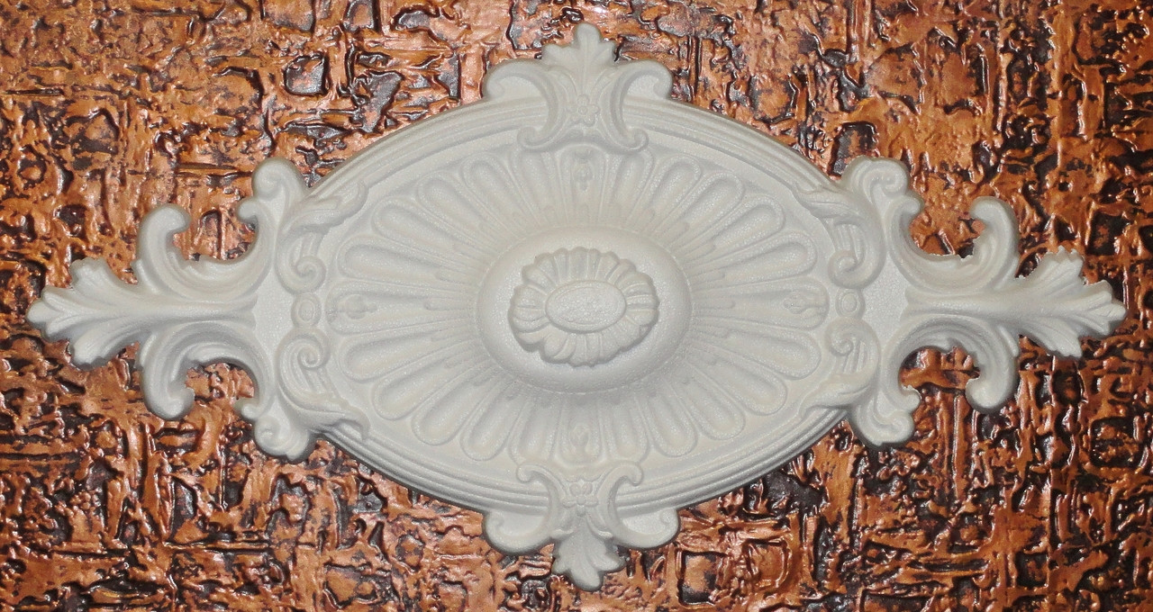 R11 White Rosette Medallion Expanded Styrofoam Euro Deco Ceilings
