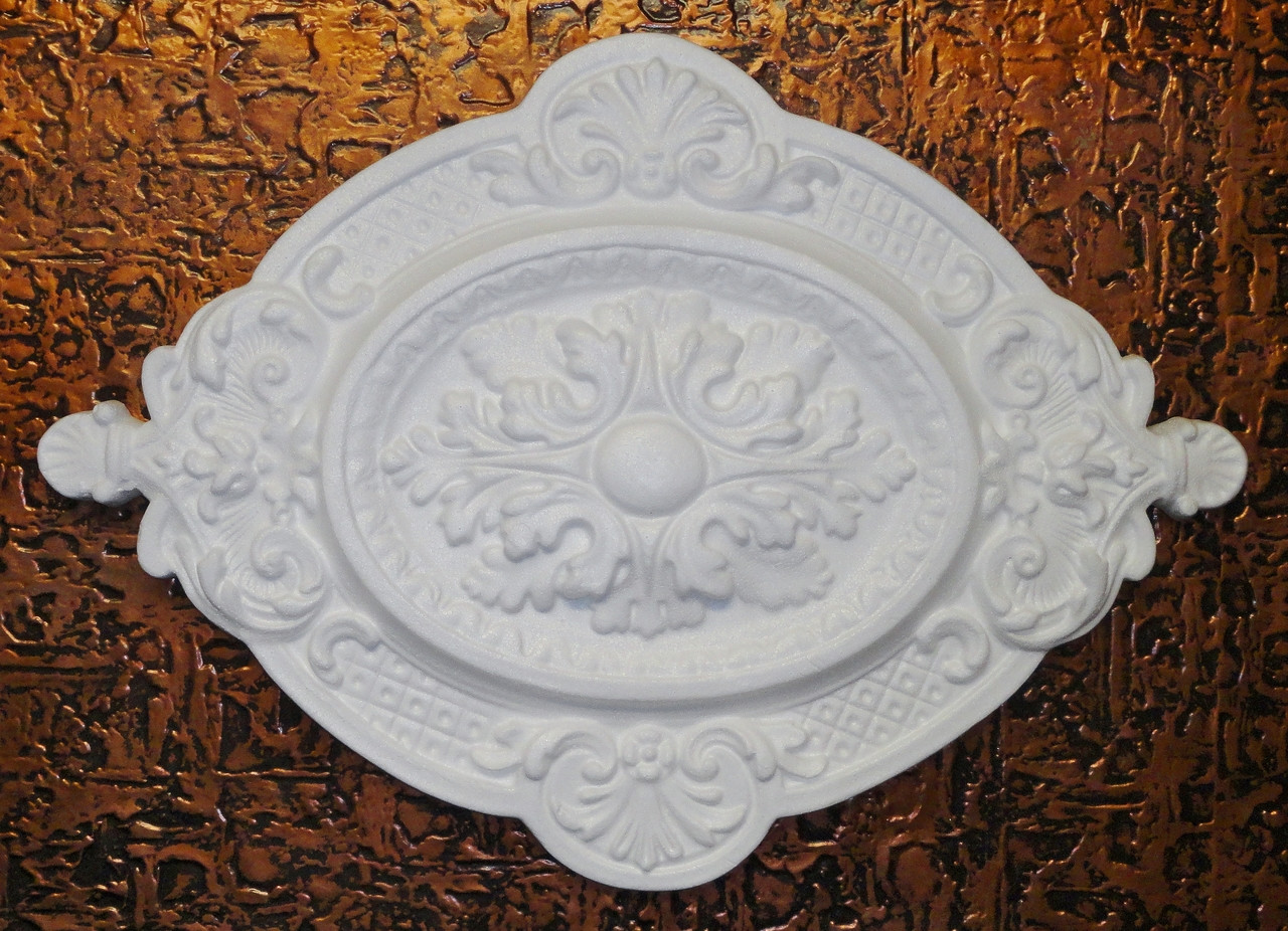 R4 White Medallion Rosette Expanded Styrofoam Euro Deco Ceilings