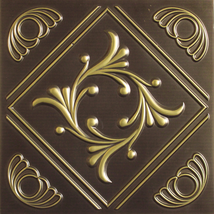 D253 Pvc Ceiling Tile 24x24 Glue Up Drop In Euro Deco Ceilings