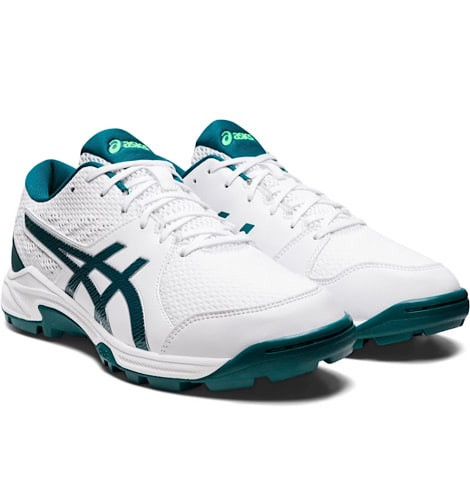 Asics Gel-Peake 2 ( White & Velvet Pine)Cricket Shoes Rubber' 2023