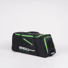 Gray Nicolls Team 400 Wheelie Kit Bag' Black/Fluo Green' 2024