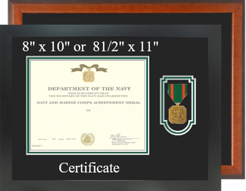Navy / Marine Achievement Medal Certificate Frame-Horizontal