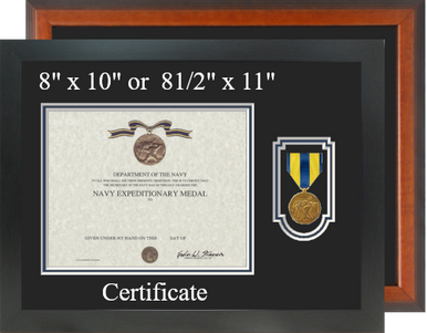 Navy Expeditionary Medal Certificate Frame-Horizontal