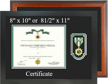 Vietnam Campaign Certificate Frame-Horizontal