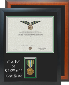 Armed Forces Service Certificate Frame
