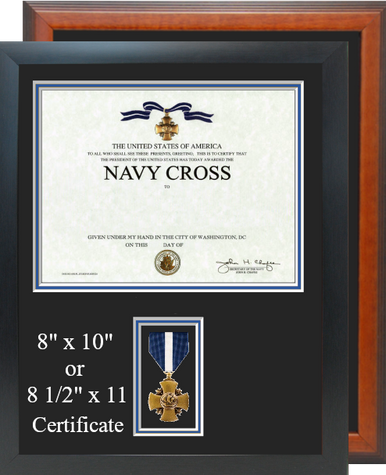Navy Cross Certificate Frame